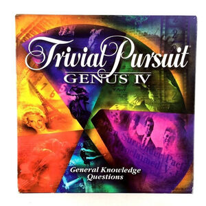 Trivial Pursuit Genus IV Vintage Board Game Parker Brothers 1996 Complete